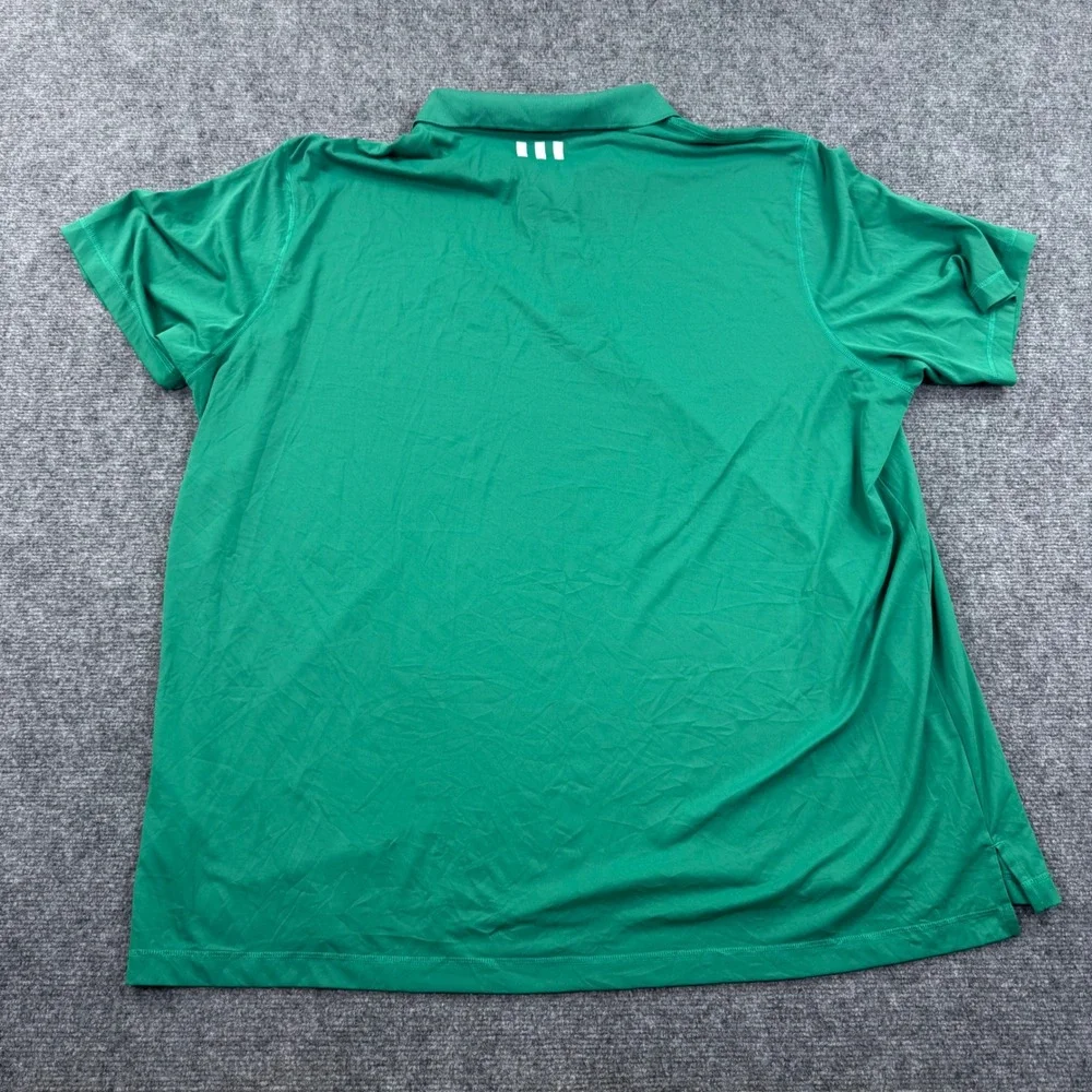Adidas Golf Polo Shirt 3XL Green Aviara Puremotion Short‎ Sleeve Men's